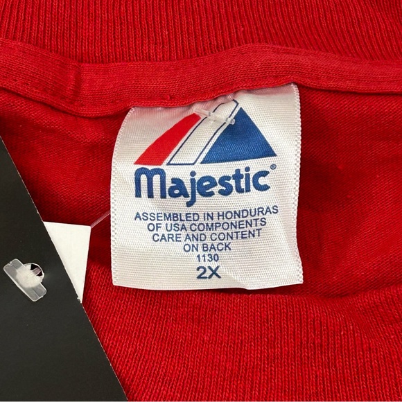 Vintage Majestic Ervin Santana #54 Anaheim LA Angels Red Jersey T-Shirt Mens 2XL - Picture 5 of 8